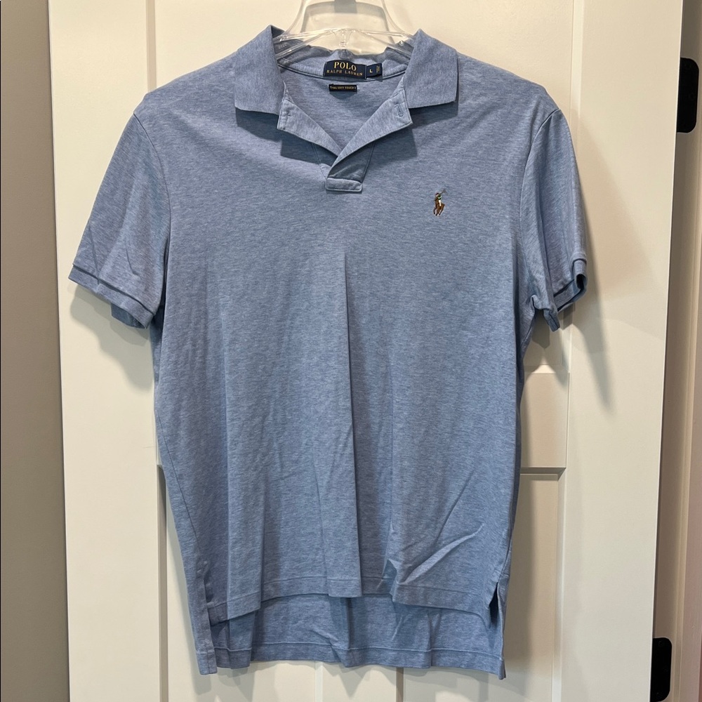 Polo by Ralph Lauren Men's Light Blue Polo Shirt